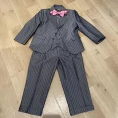 J.LAND フォーマルスーツ グレー ストライプ5〜6歳