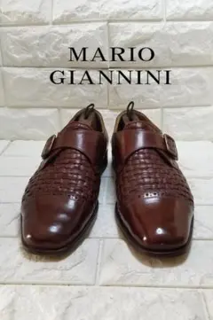 MARIO GIANNINI モンクストラップ メッシュ ブラウン　41のサムネイル