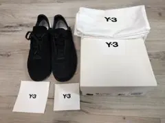 Y-3 Gazelleレザースニーカー ブラック/ホワイト 8サイズadidasのサムネイル