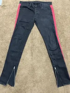 mnml ミニマル Black/Red トラック ストレッチ デニムのサムネイル