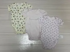 UNIQLO ベビー ボディスーツ 半袖肌着　3点セット 80cm