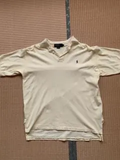 ラルフローレン　黄色ポロシャツ　90s made in USA