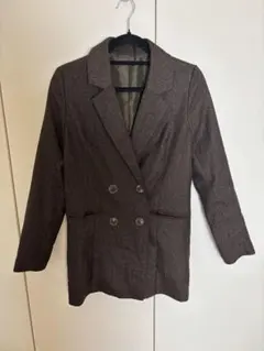 RESEXXY ブラウン ダブルボタン テーラードジャケット