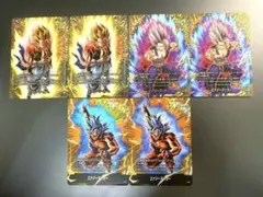 ドラゴンボールデータカードダス 爆レア ゴジータ4 悟空4 ベジータ4