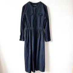 UNIQLO × INES イネス デニムワンピース M ネイビー ヴィンテージ