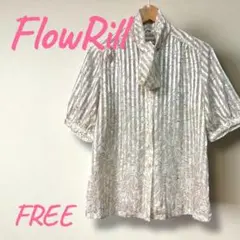 ✿チューリップ柄が可愛い✿FlowRill 花柄 半袖ブラウス FREE
