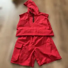 SHEIN レッド フード付き セットアップ 8Y