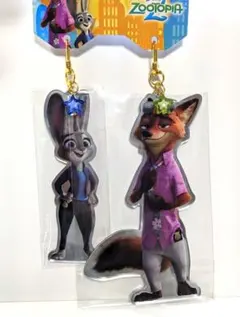 ディズニーストア ズートピア ニック ジュディ キーチェーン
