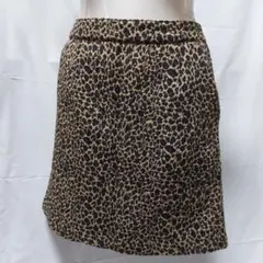 ローリーズファーム★スカート ミニスカート ヒョウ柄 両ポケット【L】#366