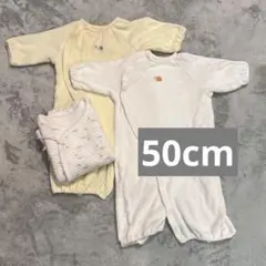 ロンパース　2way 50cm 新生児　短肌着　厚手