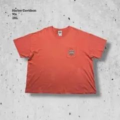 90s USA製Harley-Davidson 背面プリント3XLディーラーT