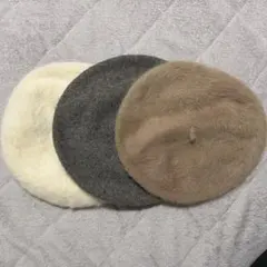 はる様専用ベレー帽 3色セット