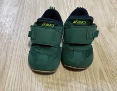 ASICS アシックス　スクスク　アイダホ　ベビーシューズ グリーン　13.0
