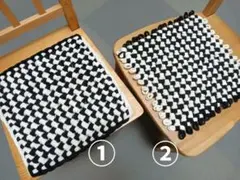 靴下ハギレ、はぎれ、輪っか編み、ハンドメイド、座布団、マット 