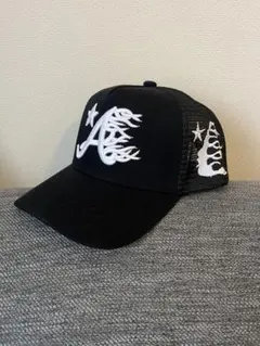 HELLSTAR 黒 キャップ最終値下げ HELLSTAR STUDIOS BASEBALL FITTED HAT (BLACK/GREY) | Category,HEAD