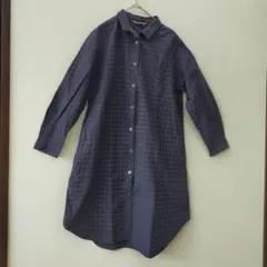 chambre de nimes 日本製 綿 ギンガムチェック シャツワンピースのサムネイル