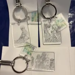 鬼滅の刃　吾峠呼世晴　原画展　クリアベース　キーホルダー　3種セット