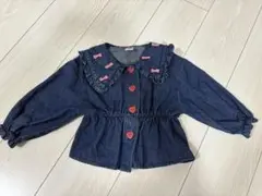 美品 futafuta Hello Kitty デニムアウター 90cm
