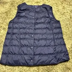 無印良品ダウンベスト/黒/サイズL