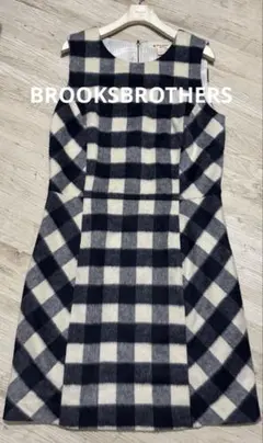 BROOKSBROTHERS ブルックスブラザーズ　モヘアチェックワンピース