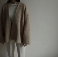eLLa アンゴラシャギーアウターのサムネイル