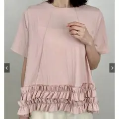 新品 バックジップヘムフリルトップスのサムネイル