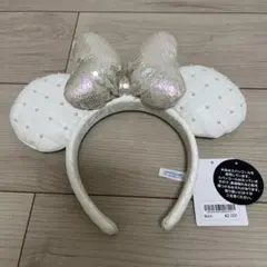 ディズニー カチューシャ ホワイト キルティング