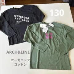 ARCH&LINE オーガニックコットン　プリント長袖カットソー