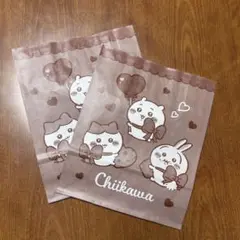 ちいかわ バレンタイン ショッパー 袋２枚セット 新品未使用 ハチワレ、うさぎ