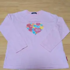 ムージョンジョン ピンク 長袖カットソー 120