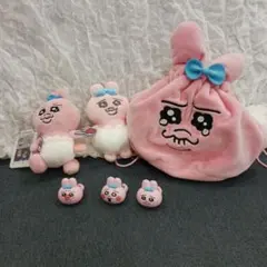 おぱんちゅうさぎ ぬいぐるみ 巾着 マスコット セットのサムネイル