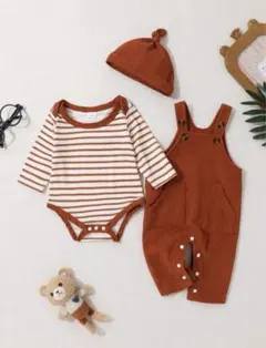 オーバーオール ベビー服 3点セット