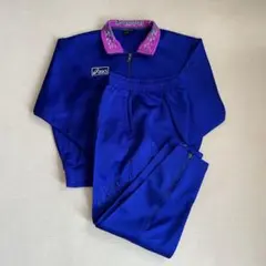 レア90sアシックス レディース Mサイズ 長袖ジャージ 上下セットヴィンテージのサムネイル