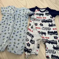 50-60 自動車ロンパースセット