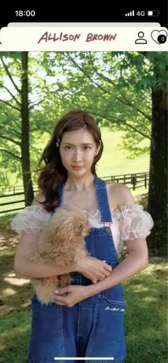 アリソンブラウン　紗栄子　オーバーオール