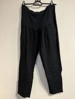 マタニティパンツ 黒 ポケット付き