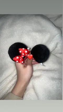 ミニー 耳 ヘアピン ディズニー