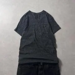 archive melange Vneck tee y2k お兄系 細身 短丈
