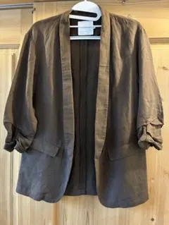 marka マーカ ノーカラージャケット リネン100% 日本製 marka マーカ ノーカラージャケット リネン100% 日本製 ノー