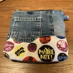 ハンドメイド　デニムポーチ