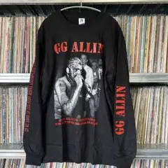 激レア GG Allin 長袖 Tシャツ GG アリン 黒L ハードコア GG Allin ロングスリーブTシャツ TATTOO | 45REVOLUTION