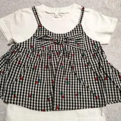 新品タグ付き✨アプレレクール  重ね着風Tシャツ