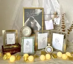 ウェルカムスペース✨挙式 結婚式装飾 ペーパーアイテム付まとめ売り ブライダル