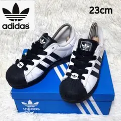 美品❤️アディダス スーパースター II 23cm ホワイト×ブラック 箱付き