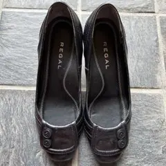 REGAL ブラック ハイヒール 22.5cm