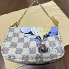 ルイ・ヴィトン ダミエ・アズール イリュストレ ミニ ポシェット アクセソワール