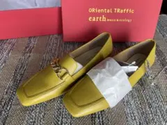 Oriental Traffic & earth スクエアトゥチェーンローファー