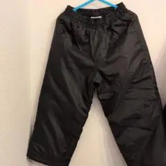 ブラック ナイロン ロングパンツ 100cm