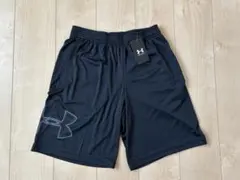 新品アンダーアーマーハーフパンツ　M 黒　スポーツのサムネイル