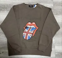 ローリングストーンズ 【新品】ブラウン スウェット Lローリング